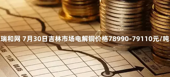 瑞和网 7月30日吉林市场电解铜价格78990-79110元/吨